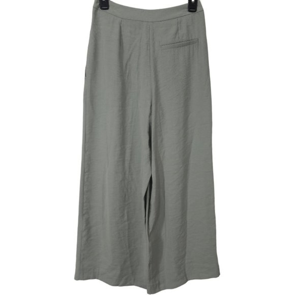 NWOT Topshop High Rise Wide Leg Pleated Front Women's Trousers Size 2 - Picture 2 of 10